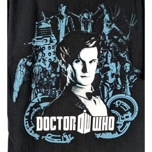 Doctor Who Ripple Junction T Shirt Large BBC Sci Fi Graphic Tee Black Official